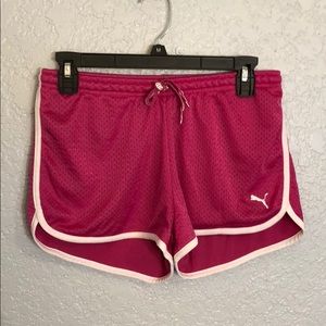 NWOT ✨ Pink Puma mesh short shorts
